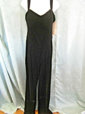 Scott McClintock  Jumpsuit Size 12 Black Velvet Evening Vintage NWT - Image 1 of 4