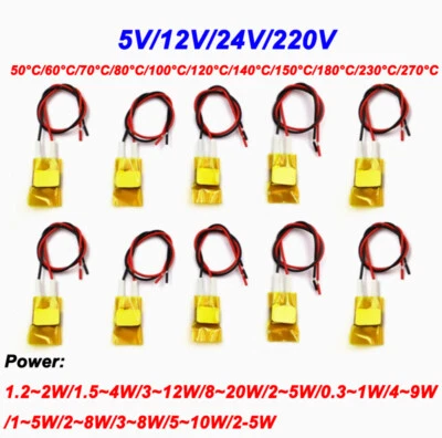 PTC Heizplatte 12V~220V Konstanttemperatur Element Thermostat Heiztablette - Bild 1 von 4