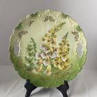 Vintage P &amp; T Germany Hand Painted Foxglove Wildflowers Plate Scallop Rim