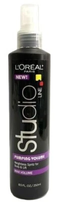 Loreal Studio Line Bombeo Volumen Máximo Sin Peso Spritz Body & Lift 8.5 0z. Foto 1 de 2