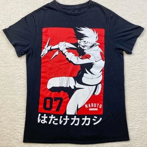 Men's Naruto 07 Kakashi Hatake Shippuden Shonen Jump Japanese kanji Anime Shirt - Picture 1 of 7