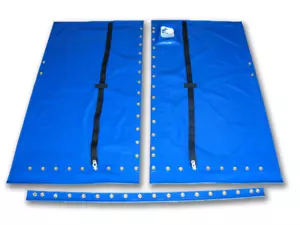Trampolín Hobie 16 3 piezas - Vinilo azul macizo 35 oz + Líneas de cordones incluidas - Imagen 1 de 3
