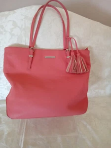 Nine West Grande Coral Guijarro Imitación Cuero Bolso de Hombro Cartera Cartera Bolso de Mano - Imagen 1 de 9