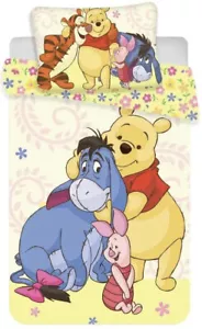 Winnie the Pooh 100% Cotton Toddler Size Duvet Cover and Pillow Case - Picture 1 of 1