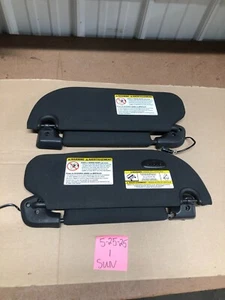 Damage Sun Visor Set 03-14 Ford Expedition Navigator LH RH Black Homelink - Foto 1 di 8
