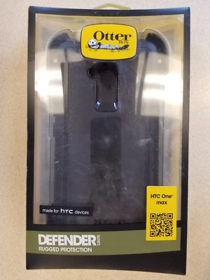 Free Ship OtterBox Defender Case W/Belt Holster for HTC One Max, Black 77-36849 - Image 1 of 4