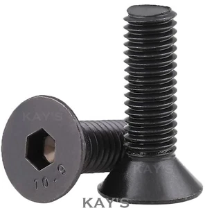M3 M4 M5 M6 M8 COUNTERSUNK SCREWS ALLEN SOCKET BOLTS SELF COLOUR HIGH TENSILE - Picture 1 of 9