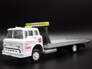1990 90 FORD COE C8000 COCA-COLA FLATBED TOW TRUCK 1:64 SCALE DIECAST MODEL CAR - Picture 1 of 7
