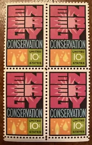 Block of 4 U.S. Stamps: Energy Conservation - Picture 1 of 1