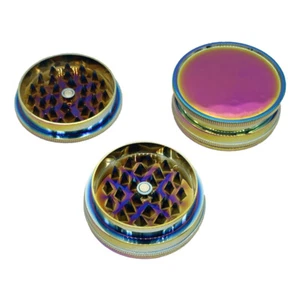 53mm Color Plastic Material Grinder 2-Layer Smoke Grinder Herb Grinding - Picture 1 of 5