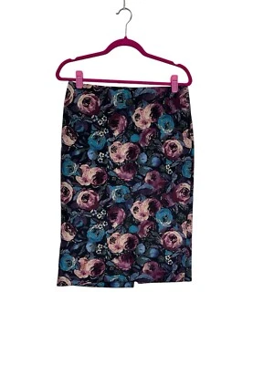 Ice 女式拉裙直筒铅笔花卉多色 M 码 — 第 1/4 张图片