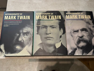 THE AUTOBIOGRAPHY OF MARK TWAIN: 3 VOLUME SET Foto 1 de 4