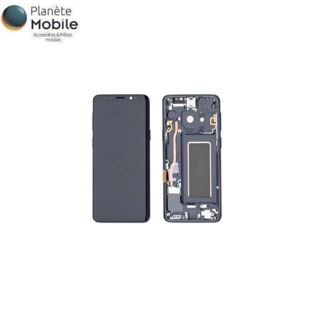 Original Ecran LCD REFURB Noir Sur Chassis pour Samsung Galaxy S9 G960 - Photo 1/1