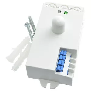 DC 12V-24V 5,8 GHz sensore radar microonde movimento corpo RF interruttore luce - Foto 1 di 4
