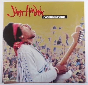 Jimi Hendrix "Woodstock" POSTER FLAT 2-Sided PROMO 12"x12" USA Orig. 1994 - Picture 1 of 2