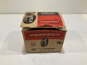 (4) PERFECT PARTS MODEL AIRPLANE RUBBER BALLOON TIRES WHEELS JAPAN 🛞 - Picture 1 of 9