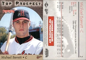 Michael Barrett 1998 Multi-Ad Eastern T/P #2 RC Card Harrisburg Senators - Picture 1 of 1