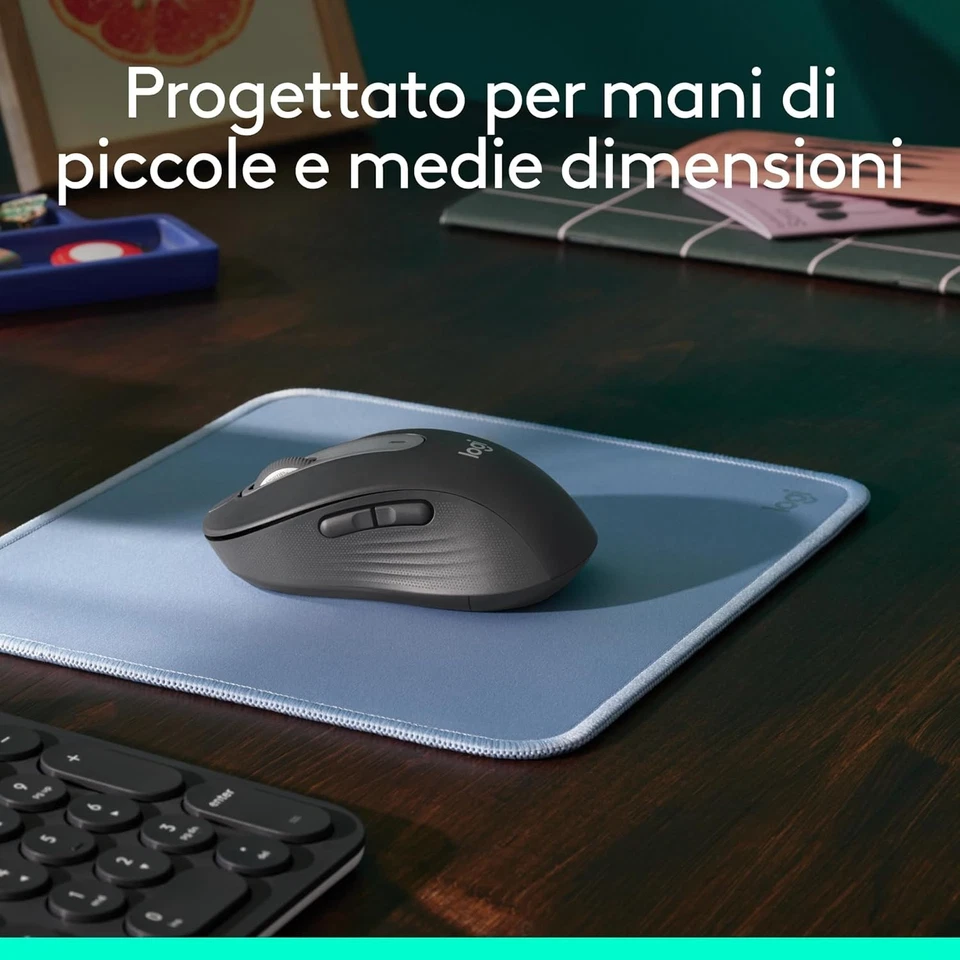 Mouse senza Fili Logitech M650 Grafite