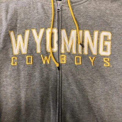 Wyoming Cowboys Hoodie Sweatshirt Mens L Football Full Zip University Of Wyo A1 - Image 1 of 4