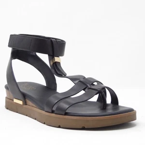 Franco Sarto DOSHA schwarze Damen-Gladiator-Keilsandalen mit Knöchelriemen US 10 - Bild 1 von 9