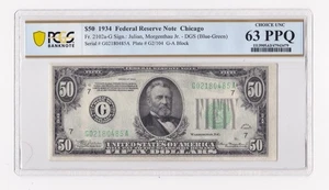 $50 1934 Fr2102a-G Chicago, ILL 63 PPQ - Picture 1 of 2