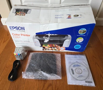 Epson Stylus C88+ Digital Photo Inkjet Printer New in Open Box - Image 1 of 4