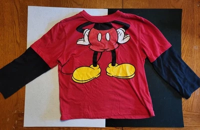 Disney Mickey Mouse Unisex T Shirt Size Toddler 5T Red w/ Mickey Front Old Navy  - Image 1 of 4