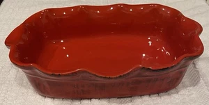 De Silva Italy Glazed Terracotta Red Casserole Baking Dish 10.5 x 7.5 CERP-369 - Picture 1 of 3