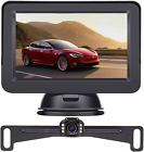 HD Backup Camera and Monitor Kit Driving Hitch Rear Front View Waterproof 4.3'
