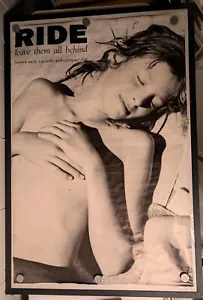 Vintage 1992 Ride Leave Them All Behind Original Giant Subway Poster 55 x 39 - Picture 1 of 4