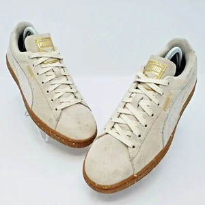 Puma Suede Classic Damen Whisper White Team Gold Sneaker Schuhe Größe 10 EUR 41 - Bild 1 von 10