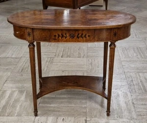 Tavolino In Piuma Di Betulla. Stile Biedermeier. Svezia, Seconda Metà XX Secolo - Foto 1 di 23