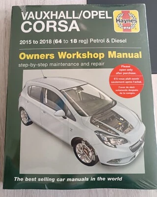 Haynes Opel/Vauxhall Corsa 2015 workshop manual - Imagen 1 de 2