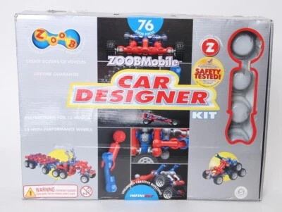ZOOB Mobile Car Designer Kit 76 Pieces Complete Kit  13 Car Designs To Build   - Image 1 of 3