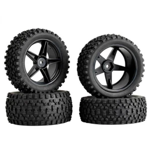 1/10 Buggy Wheels Tires 12mm Hex Hub For Tamiya DF-02 RC Off Road Car HSP HPI - Picture 1 of 4