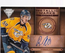 2013-14 Panini Titanium Metallic Marks Bronze #MM23 Roman Josi 