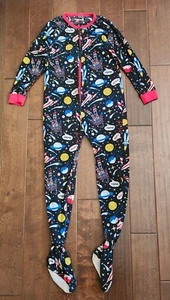 Sleep On It Kid's Junior One Piece Out of Space Pattern Pajamas - Size M (8/10) - Picture 1 of 17