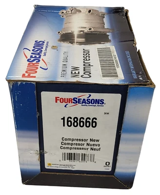 NEW Four Seasons 168666 A/C Compressor fits 15-17 Ford F-150 2.7L-V6 - Image 1 of 3