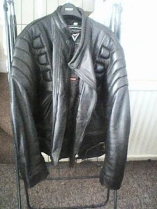 skintan motorcycle leather jacket size 36/42 double zip and lots of padded areas - Picture 1 of 8