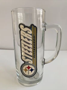 Vintage NFL Large Heavy PITTSBURGH STEELERS 3D Embossed Bar Mug 7.5" RARE 0,5 L - Picture 1 of 8