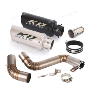Slip On Exhaust Mid Link Pipe Muffler System Modified For DUKE 390 200 2012-2016 - Picture 1 of 12