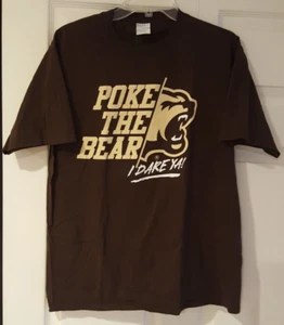 Adults Hershey Bears Brown "Poke The Bear, I Dare Ya" Large T-Shirt - Picture 1 of 4