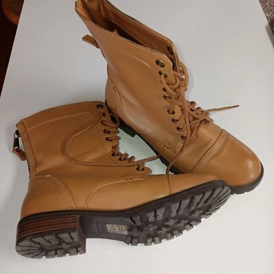 Call It Spring Boots Lace Up Ankle Booties Tan Women’s Size US 7. - Image 1 of 2