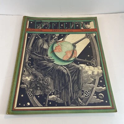 Fortune Magazine (January 1933) Mohawk Rugs, Art Deco German Army San Fransisco - Image 1 of 4