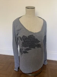 lucky tees long sleep round neck line womens sz XL - Picture 1 of 12