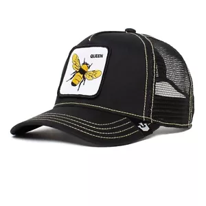 Goorin Bros Camionero Gorra de Béisbol Malla Snap Quepis The Queen Bee Negro - Imagen 1 de 5
