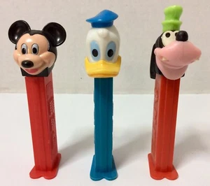 PEZ Dispenser - Mickey Mouse, Donald Duck & Goofy - Lot of 3 Disney Characters - Picture 1 of 12