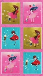 Quilting Treasures ~ Santoro ~ Friendship Girls ~ 100% Cotton Quilt Fabric Panel - Picture 1 of 1