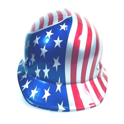 Sombrero Rígido Diseño Bandera Americana Plateado, Rojo y Azul Marca Jackson Ajustable Usado en Excelente Condición Foto 1 de 4