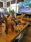 Vintage Collection Of Eleven (11) Hand Carved Rustic Wooden Animal Figurines